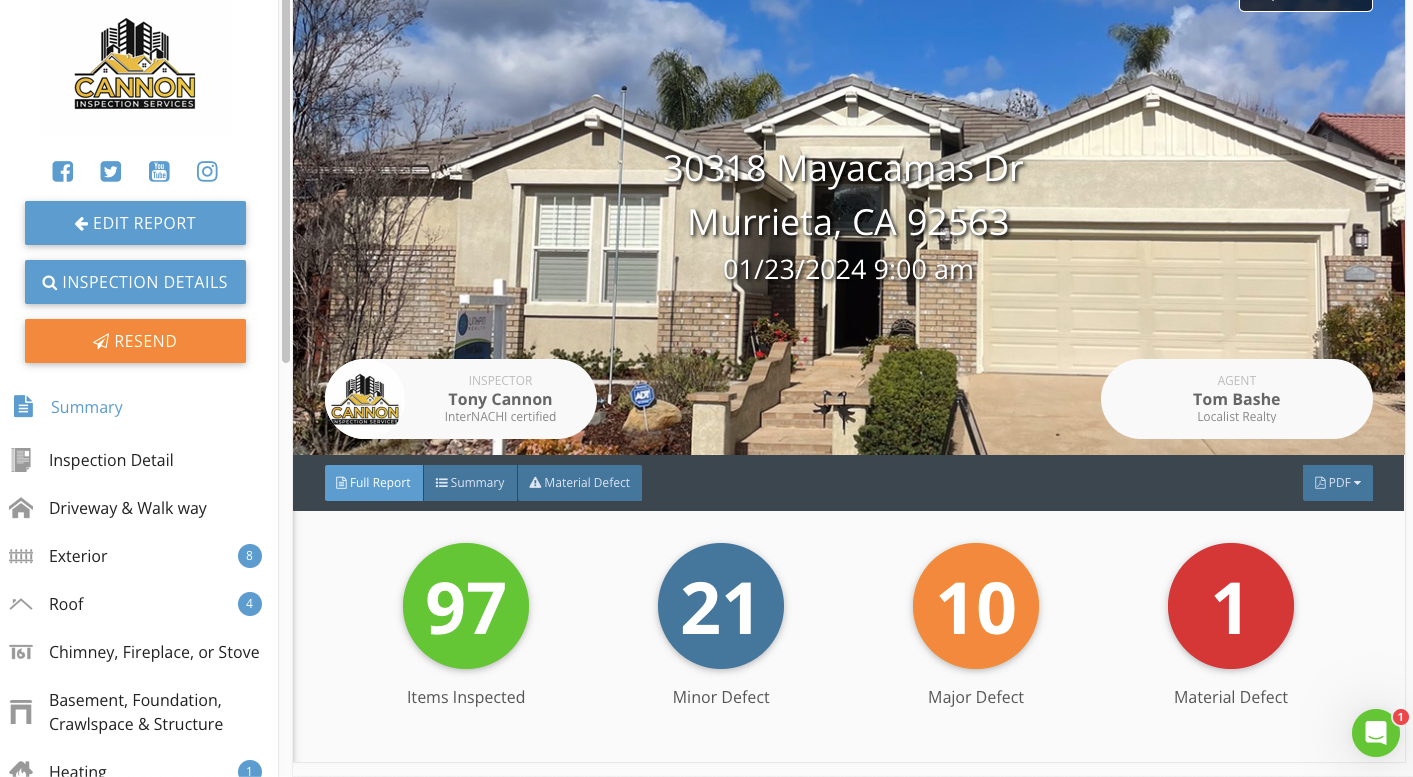 Cannon Inspections Services Temecula Murrieta San Diego
